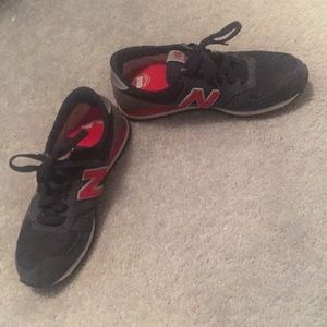 Navy blue , red and gray new balance 420